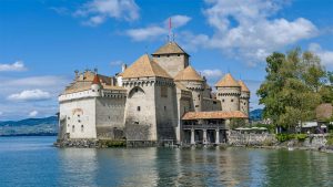 Chillon Castle on Lake Geneva, best cities to travel in Switzerland