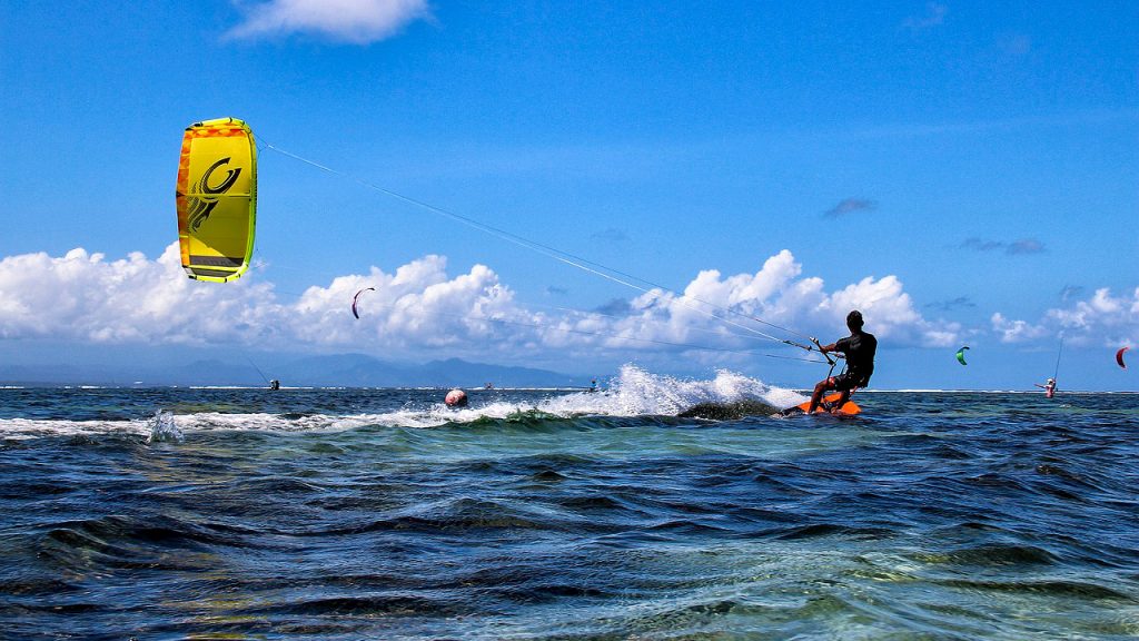 Kite surfing, Bali, best beach vacations for families