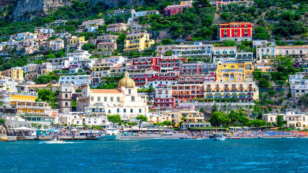 Positano, Italy best beach vacations for families
